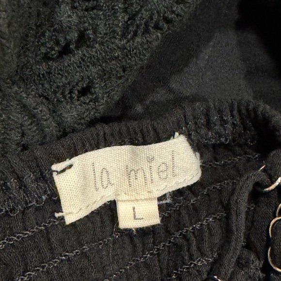 Black Lace Bralette: size large - Picture 3 of 3